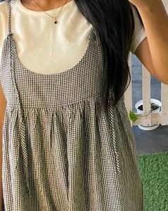 Cute Plaid Jumpsuit