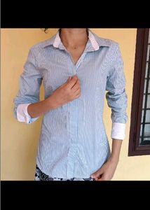 Classic Striped Button-Up Shirt
