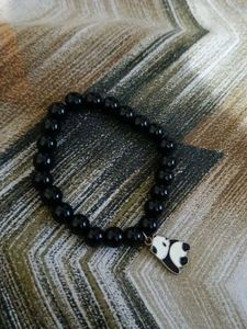 Panda Black Beads Bracelet For Girls