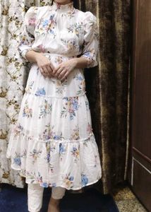 Floral Puff Sleeve Mini Dress