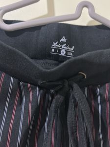 Striped black Daily Wear Capri