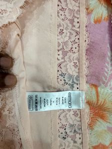 Peach Lace Bra &amp; Panty Set