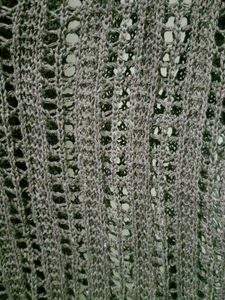 Crochet Knit V-Neck Top