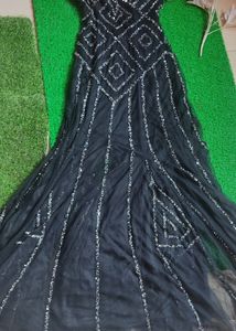 Cocktail Stone Work Gown