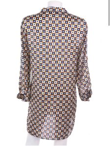 Zara Geometric Print Tunic Top