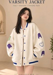 korean Graphic Varsity Jacket unisex