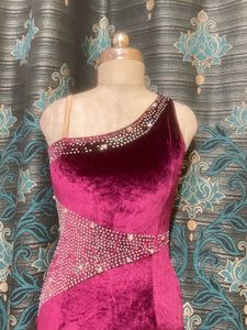 women velvet party dress