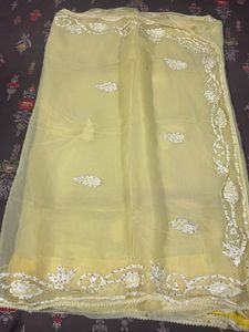 yellow saree