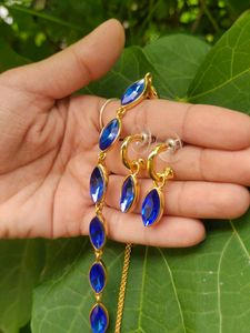 Stunning Blue Stone Jewellery Set