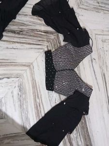 Black Maxi Skirt With Blouse