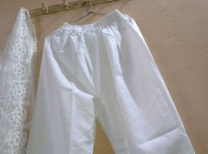 Embroidered Top &amp; Cotton Trousers- 3 Piece Outfit