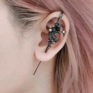 Gothic Moon & Star Ear Cuff