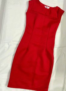 High Quality Red Midi Dress
