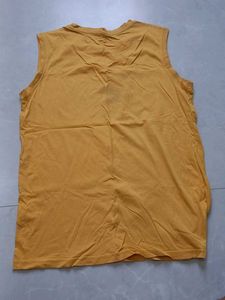 Boy's Yellow sleeveless T-shirt