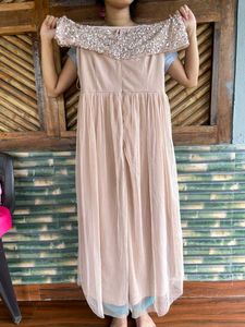 Sparkling Off-Shoulder Maxi Dress
