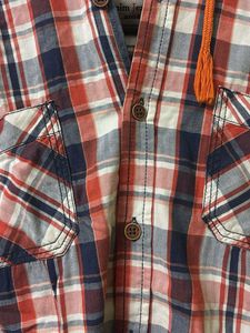 Red &amp; Blue Plaid Flannel Shirt