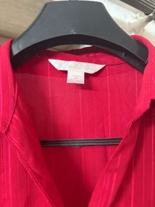 Self Pattern Red Shirt