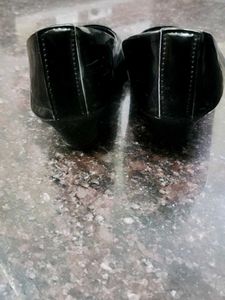 Classic Black Patent Ballerina heals