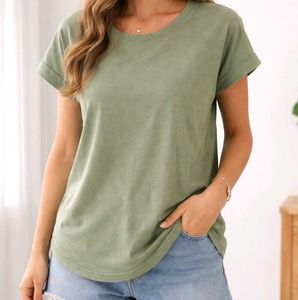 Olive Green Basic T-Shirt
