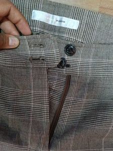 Women's Plaid Wide-Leg Trousers