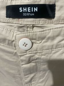SHEIN Beige Cargo Pants.read description
