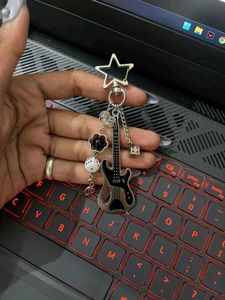 Guitar Charm Keychain