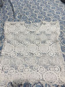 Bohemian white lace cutout top