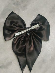 bow hair clip pintresty black