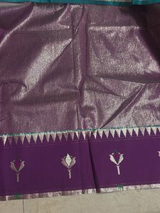 New lotus paithani with blouse piece