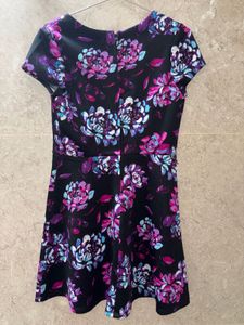Imported Women's Black Floral Print Dress