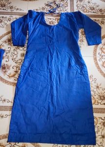 Royal Blue Embroidered Suit with Silver Work