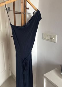 H&M Elegant Navy Blue One-Shoulder