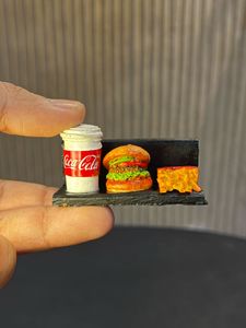 Burger, Fries & Coke Fridge Magnet