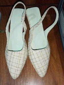 Elegant Tweed Slingback Heels