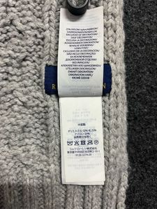 Polo Bear Cable Knit Scarf