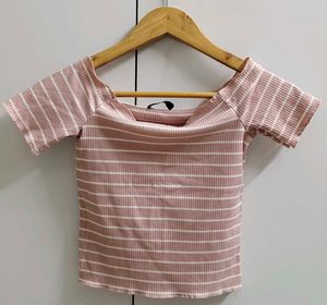Shein Off shoulder crop top