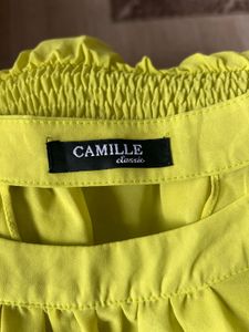Imported Chic lime green  Peplum Top