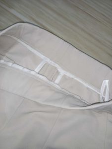 Elegant Women's Beige Bell Bottom Pants