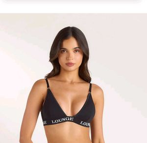 Lounge Black Bra & Thong Set