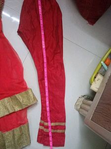 Gorgeous Red &amp; Gold Ethnic Kurta Set