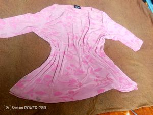 Pink Floral Oversized T-Shirt