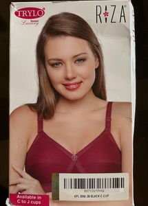 RIZA Comfortable Black Bra | Size 38 C