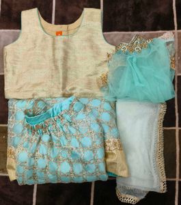 2 In 1 Readymade Lehnga Choli Size-24