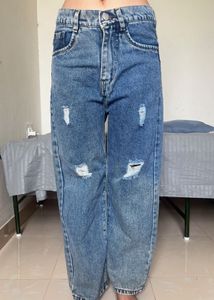 Distressed Denim Jeans