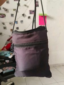 Embroidered Elephant Sling Bag
