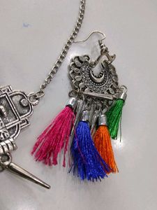 Bohemian Tassel Necklace &amp; Earring Set