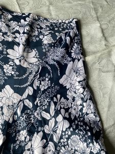 Floral Print A-Line Skirt