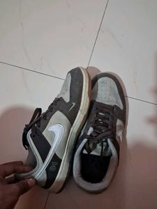 Men's Grey and Brown Sneakers