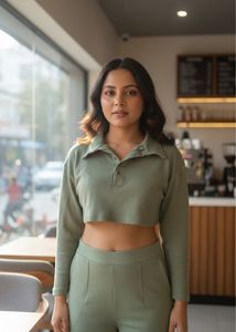 Green Crop Top Offer