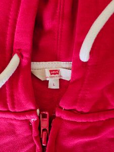 New Levis Red Striped Women's Hoodie❤🤩